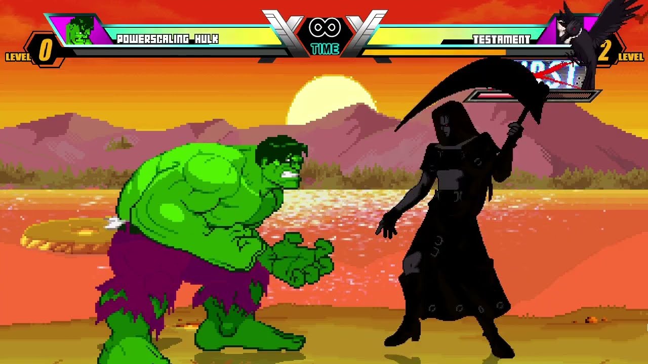 PowerScaling Hulk vs Testament | Jump Force MUGEN V6 | Unstoppable Forces Collide! 💥