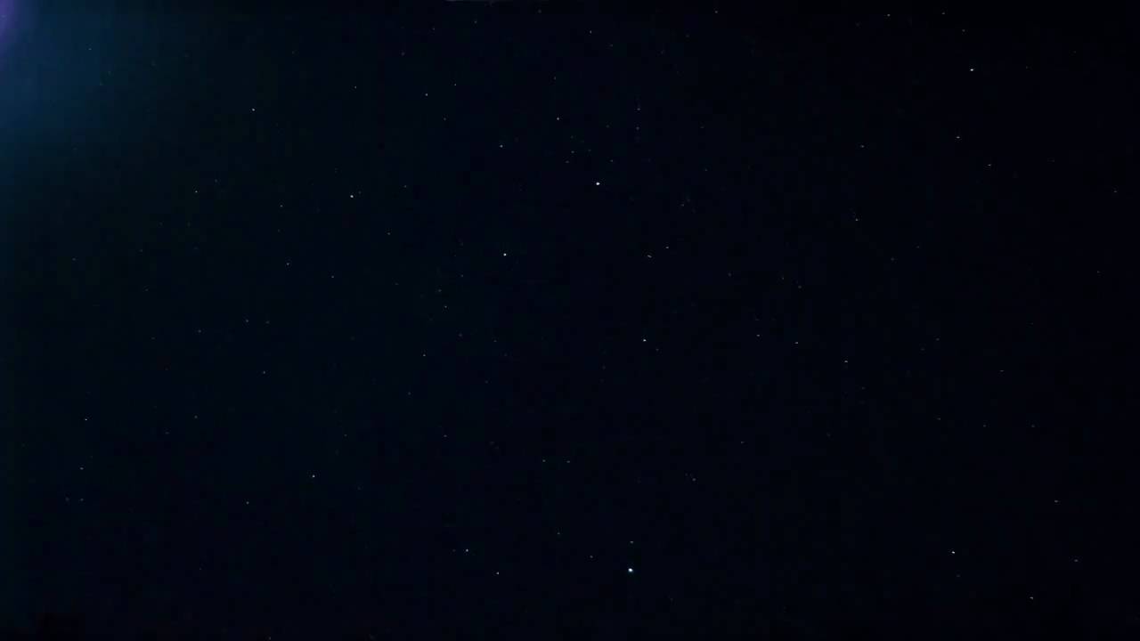 Long-run stars spinning overhead night sky timelapse V08414