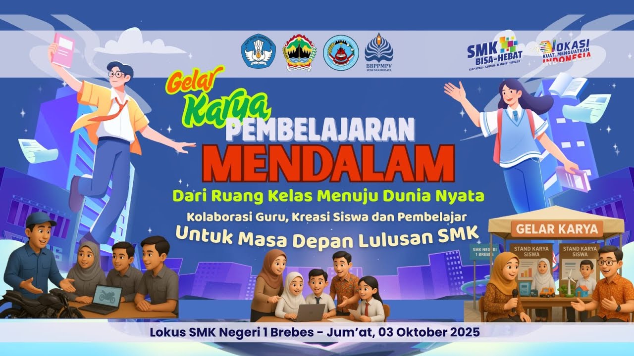 🔴 LIVE! Talkshow Sesi 2 Gelar Karya Pembelajaran Mendalam Lokus SMKN 1 Brebes