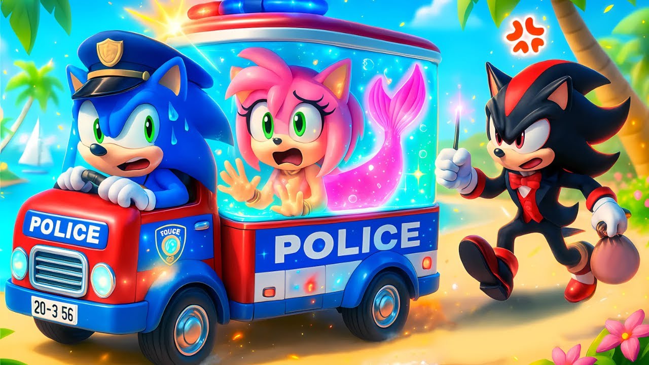 POLICE SONIC & AMY MERMAID&rsquo;s EPIC RESCUE MISSION! | Sonic The Hedgehog 3 Animation