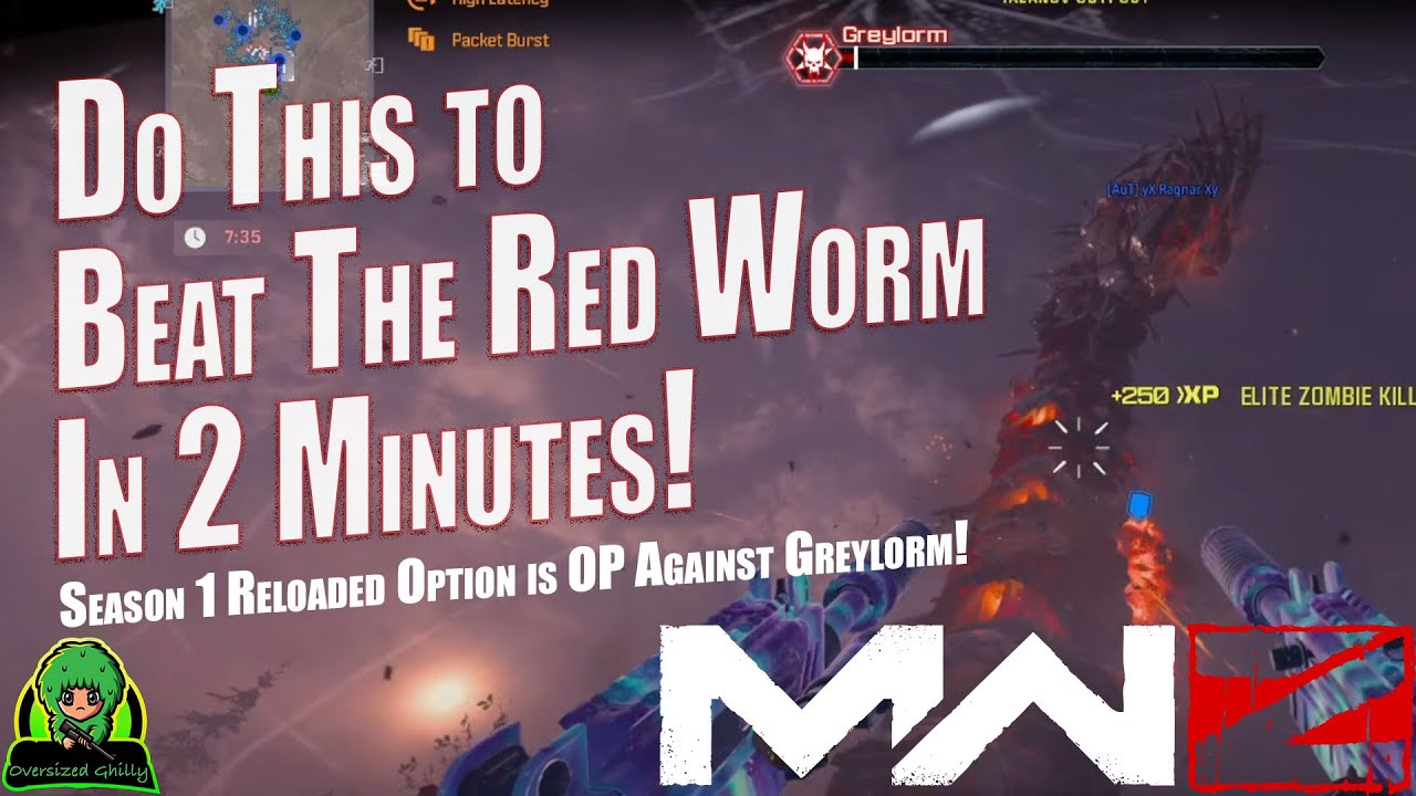 Do this to kill the red worm in 2 minutes! (Greylorm) | MW3 Zombies