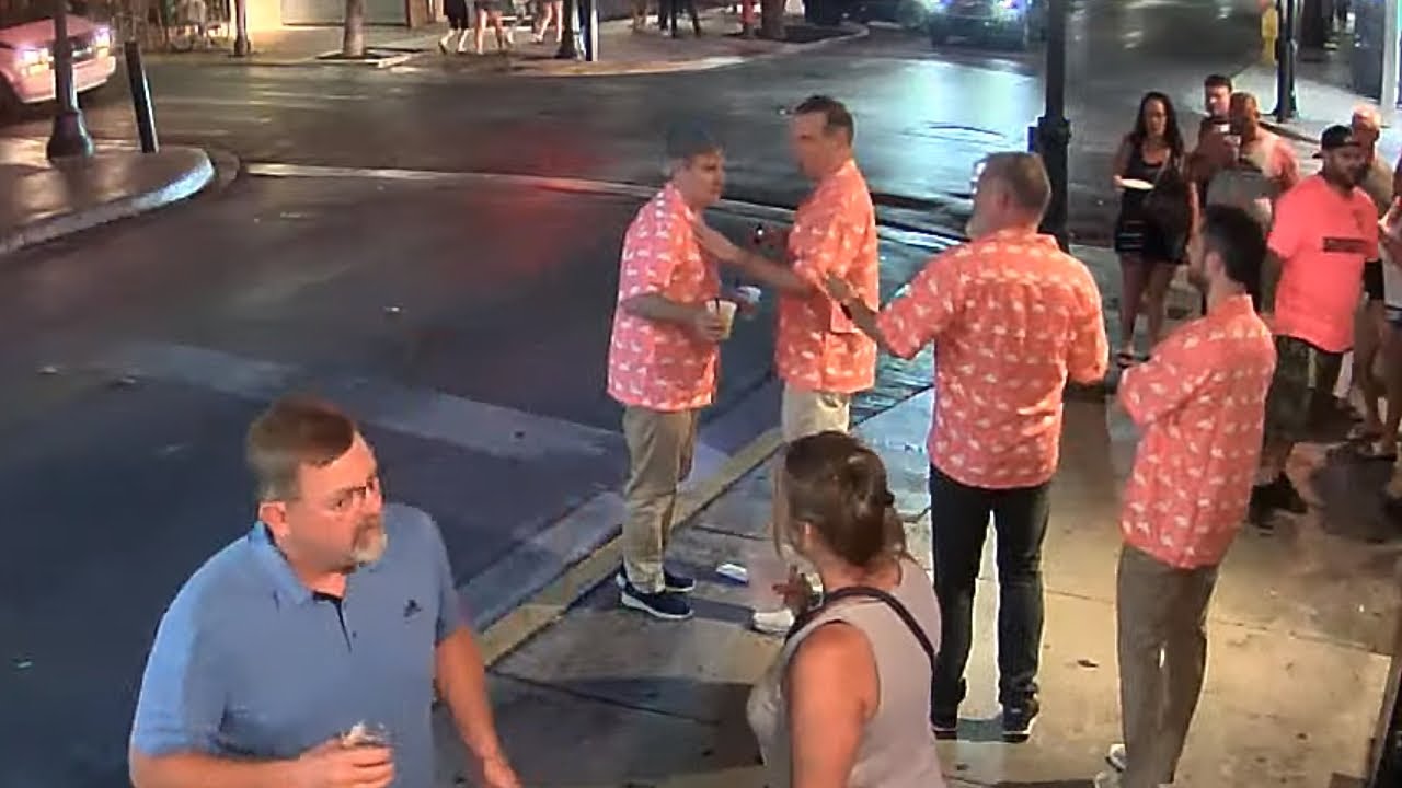 Guy Gropes Woman, Gets Thrown Out of Sloppy Joes, Duval Street, Key West, Florida