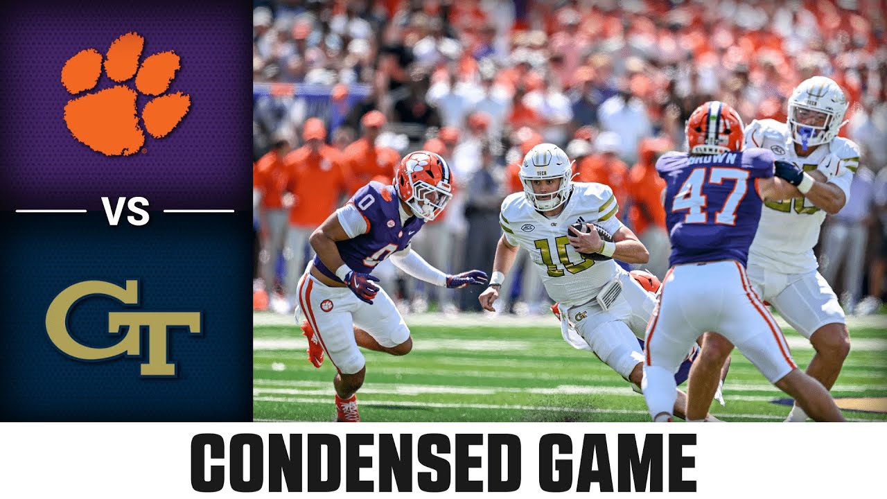 Clemson vs. Georgia Tech Condensed Game | 2025 ACC Football