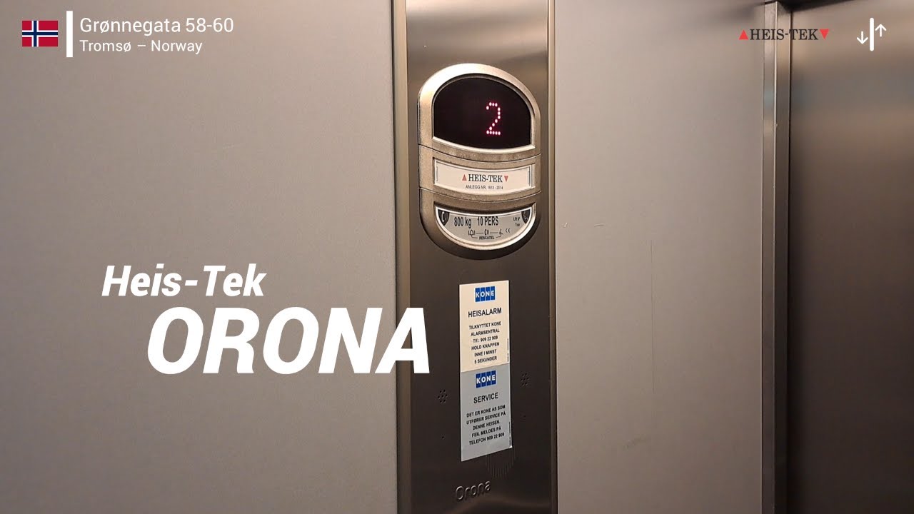 Heis-Tek (Orona) MRL Elevator - Grønnegata 58-60, Tromsø, NO