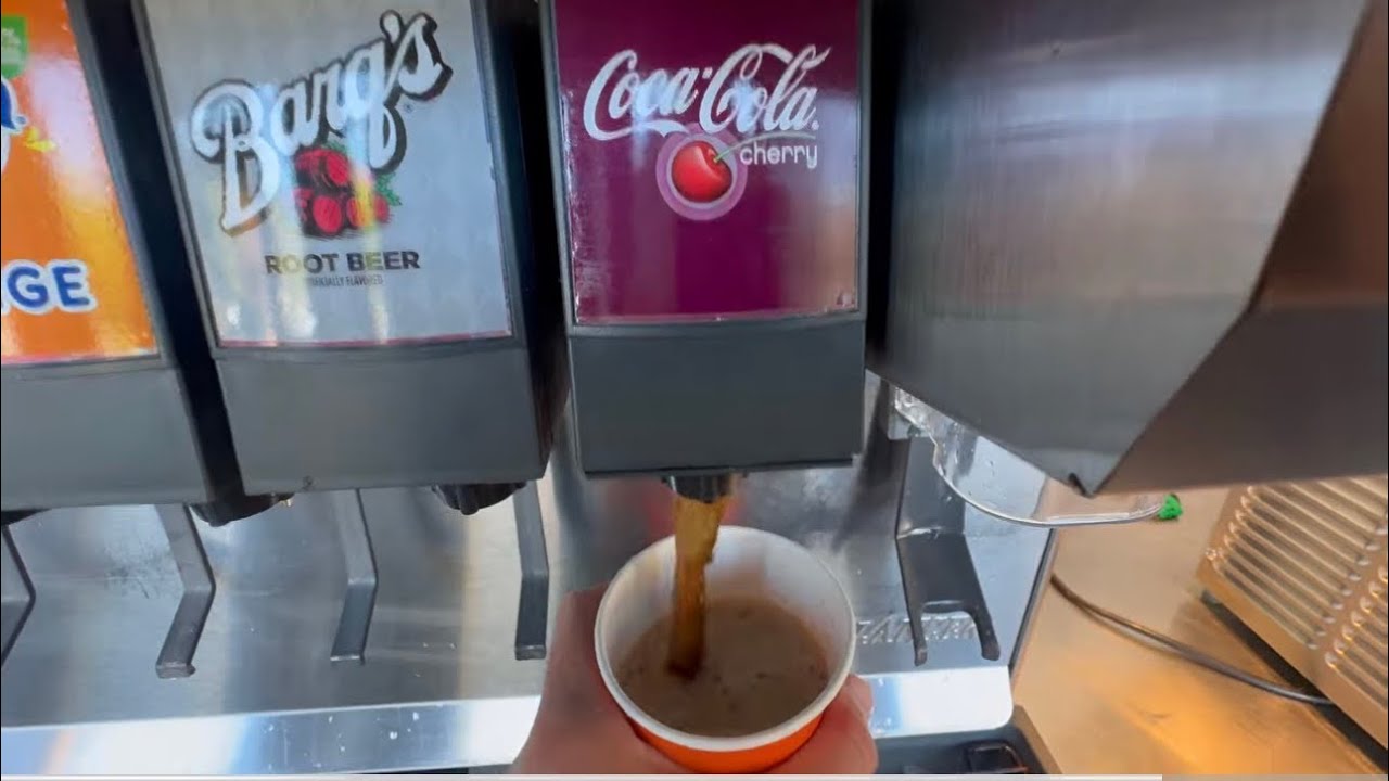 Getting Soda Drinks Refill Fountain Machines POV ASMR Coke Pepsi Dr Pepper Mountain Dew Starry