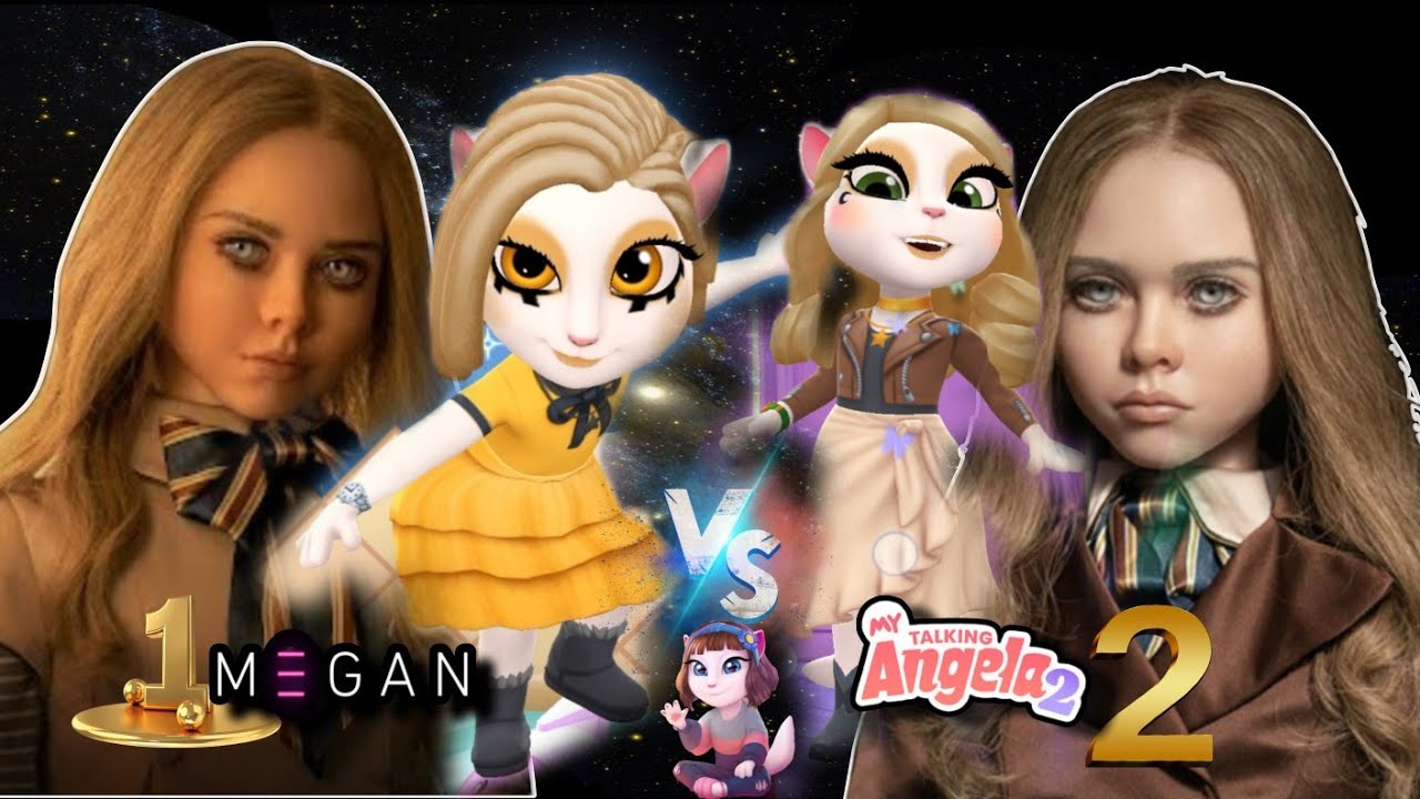 My Talking Angela 2||New Update Gameplay Angela Vs Megan Doll Vs Megan 2