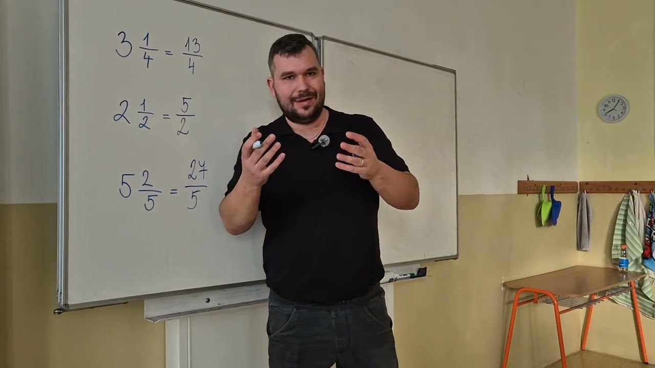 MATIKOMÁNIA - Prevod zmiešaného čísla na zlomok