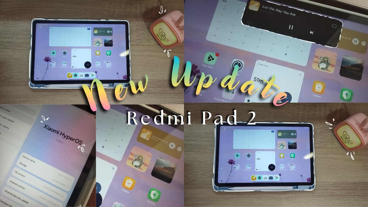 Redmi Pad 2 Just Got HyperIsland! 😍🔥 New Update You NEED to See!