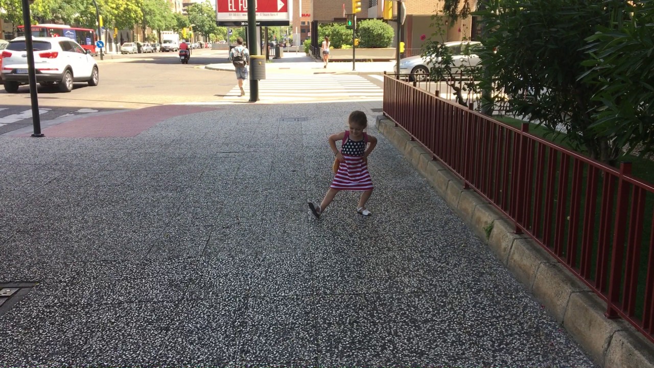 Fearless girl doing the butterfly dance (Part 1)