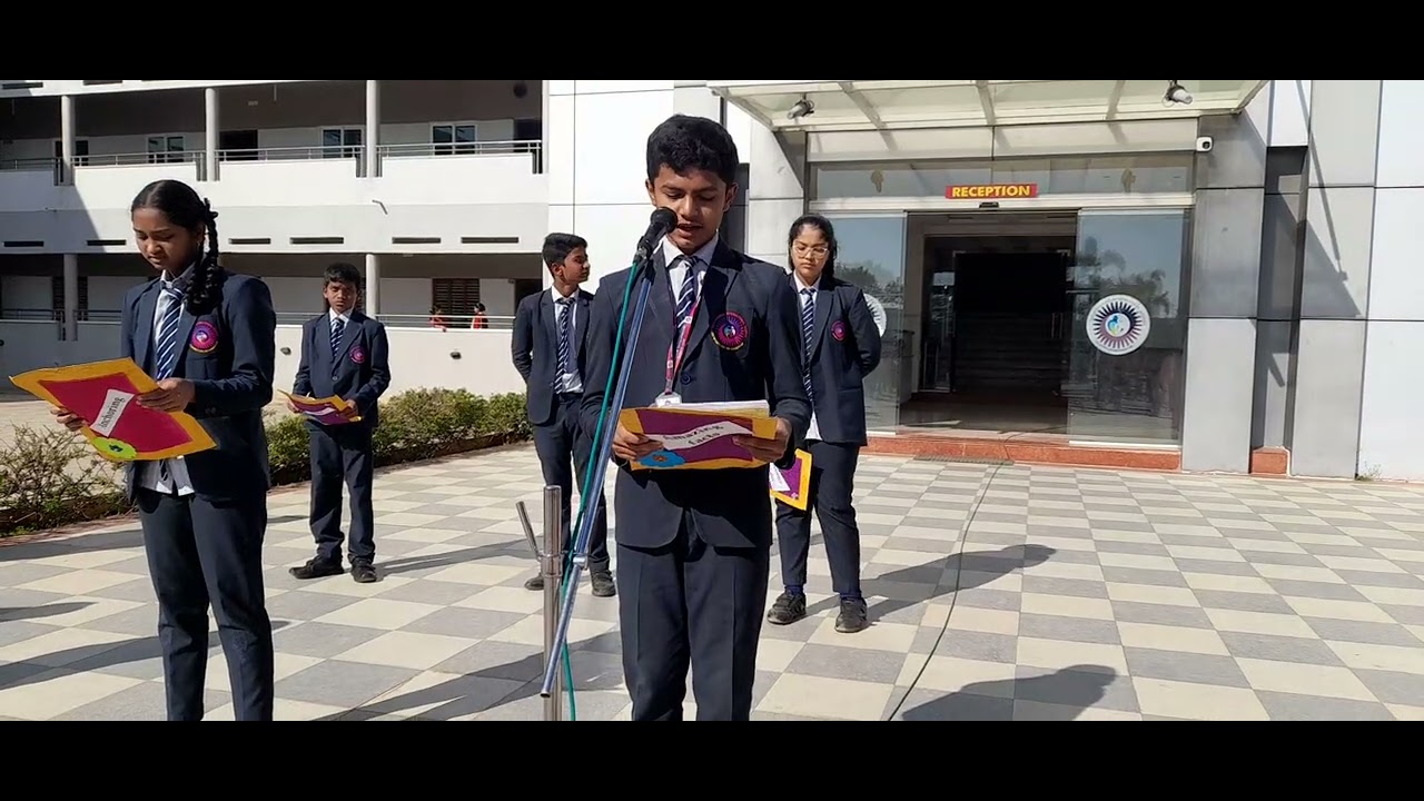 Darwin Day Special Assembly at Indo Sunrise International School CBSE by Grade VIII