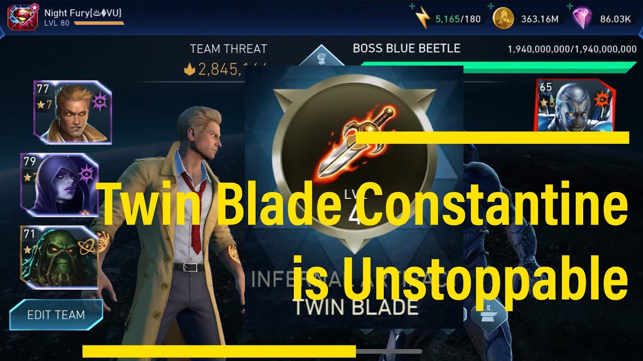 TWIN BLADE (F2P) CONSTANTINE IS UNSTOPPABLE | Injustice 2 Mobile