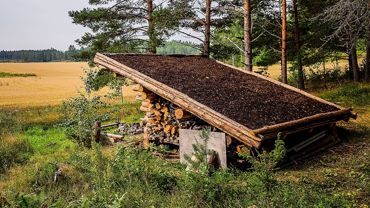 Bushcraft Laavu - Making The Green Roof