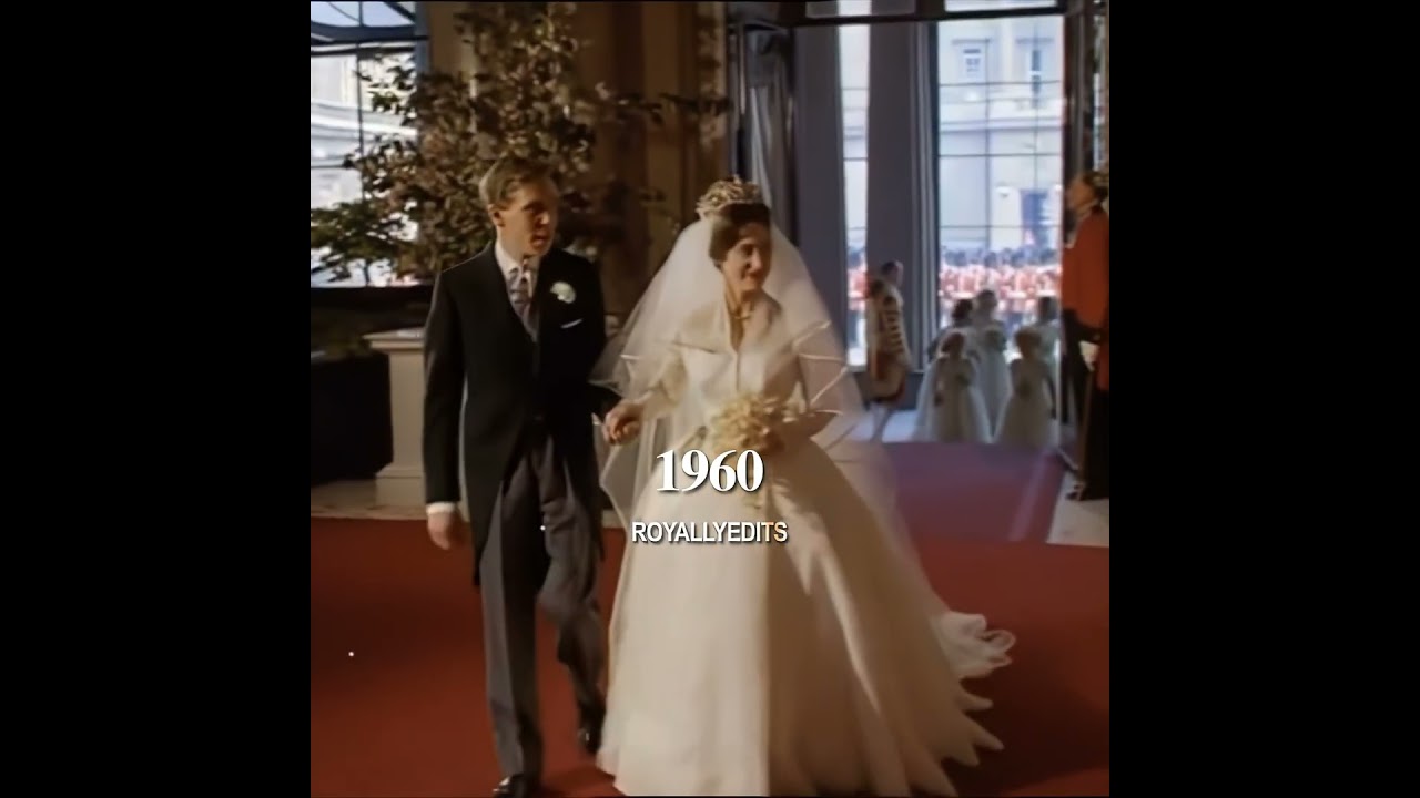 Прекрасная свадьба принцессы Маргарет в 1960 году #королевскаясемья #принцессамаргарет #королевск...