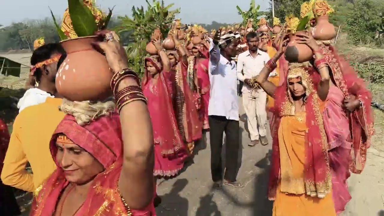 Kalas yatra bharopatti ward no 3 trivani ganj Supaul bihar se 500\600 kalas Wali Jay shree Ram #plea