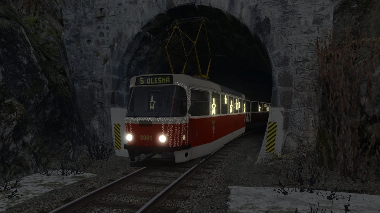 Vánoční soupravou r.pček do olešné