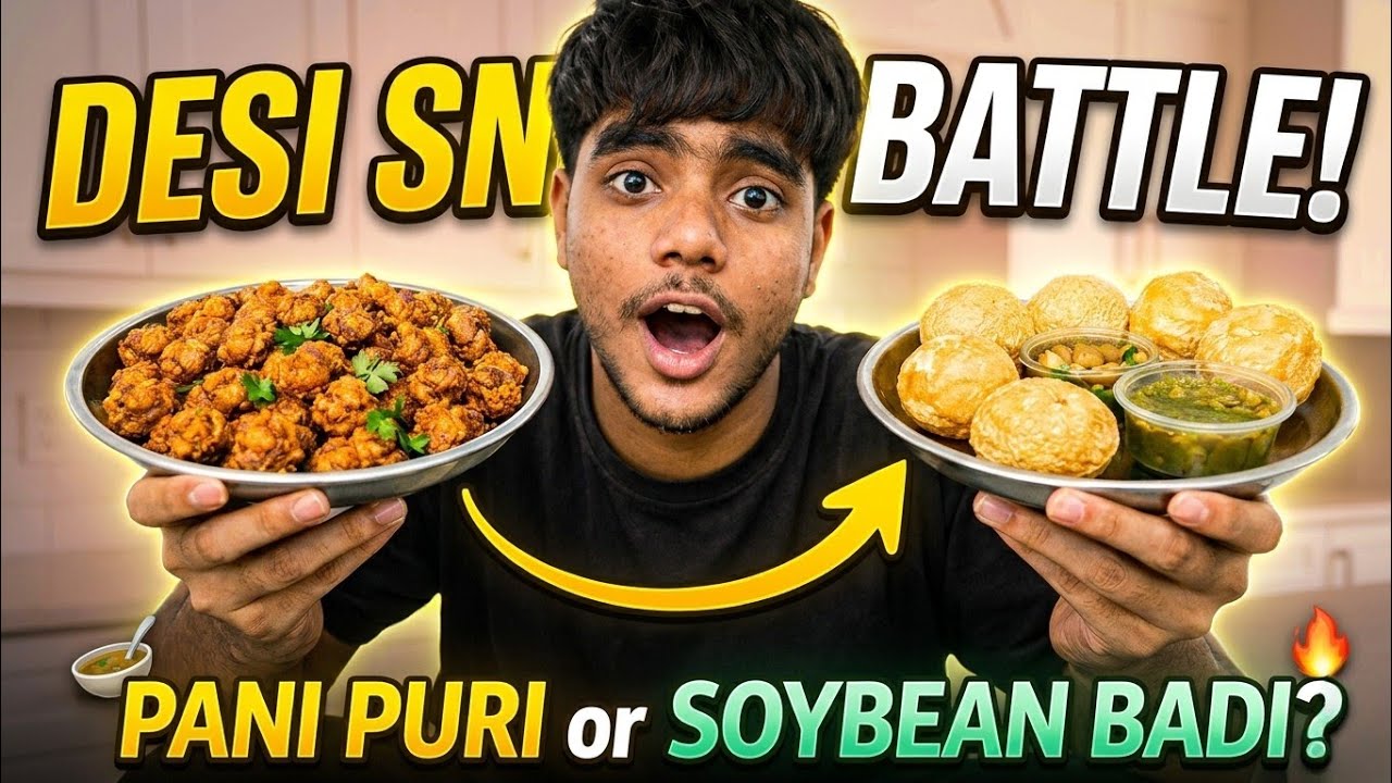 Cooking golgappa and soybean Bari first time 