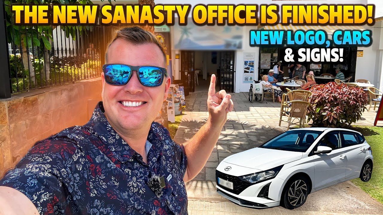 IT’S COMPELTE! Sanasty Car Rental Tenerife NEW OFFICE, LOGO & CARS 🚙 very exciting!