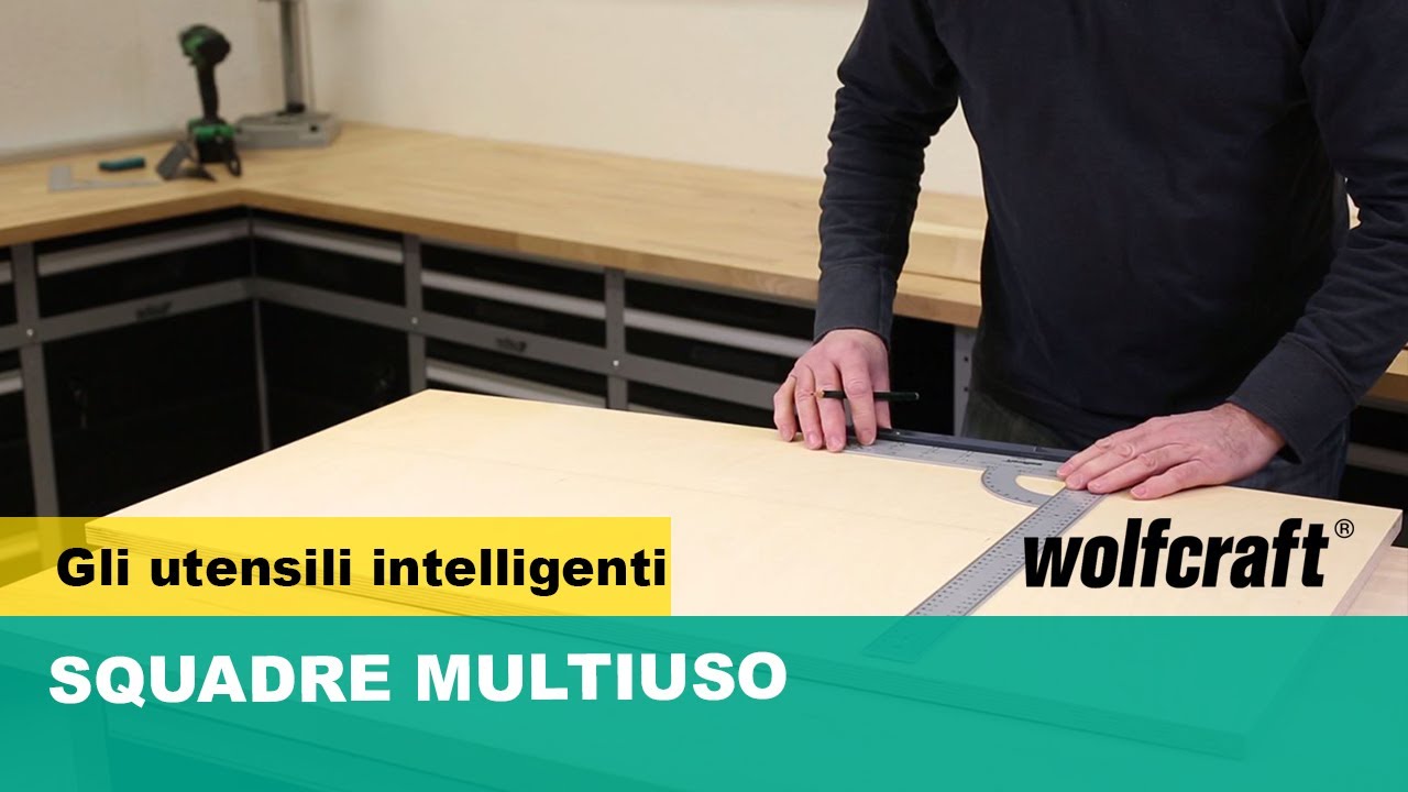 Squadre per misurare,tracciare, disegnare e tagliare |wolfcraft