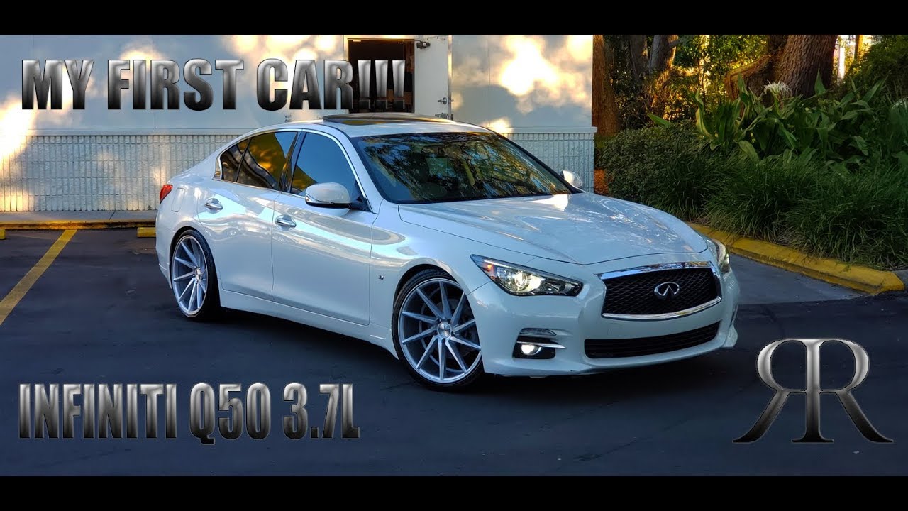 MY FIRST CAR EVER!!! INFINITI Q50 3.7L ON VOSSEN CVT AT 18 YEARS OLD!!