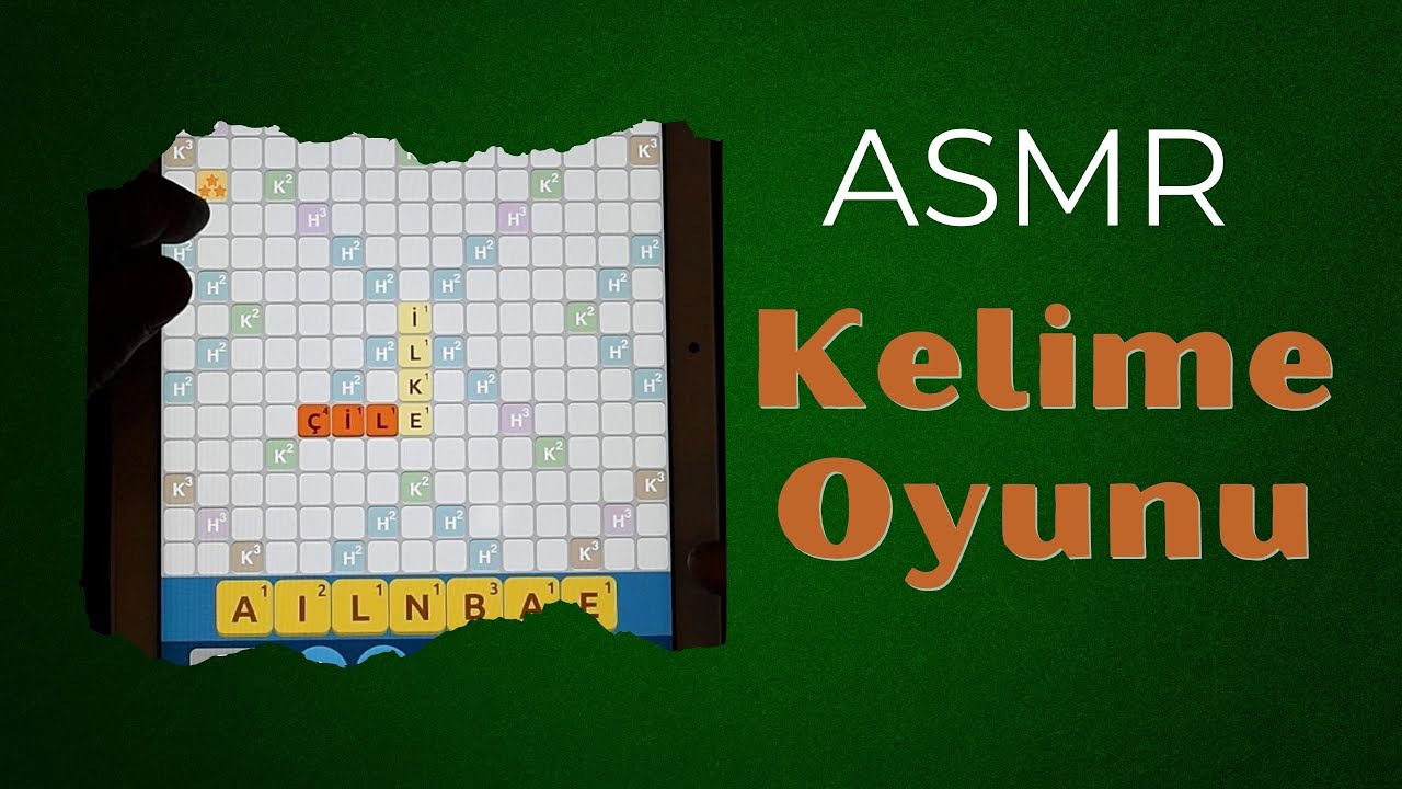 ASMR Oyun | Online Oyun |canlı Kelime oyunu | Fısıltı ve yarı anlaşılır fısıltılı konuşma |Scrabble