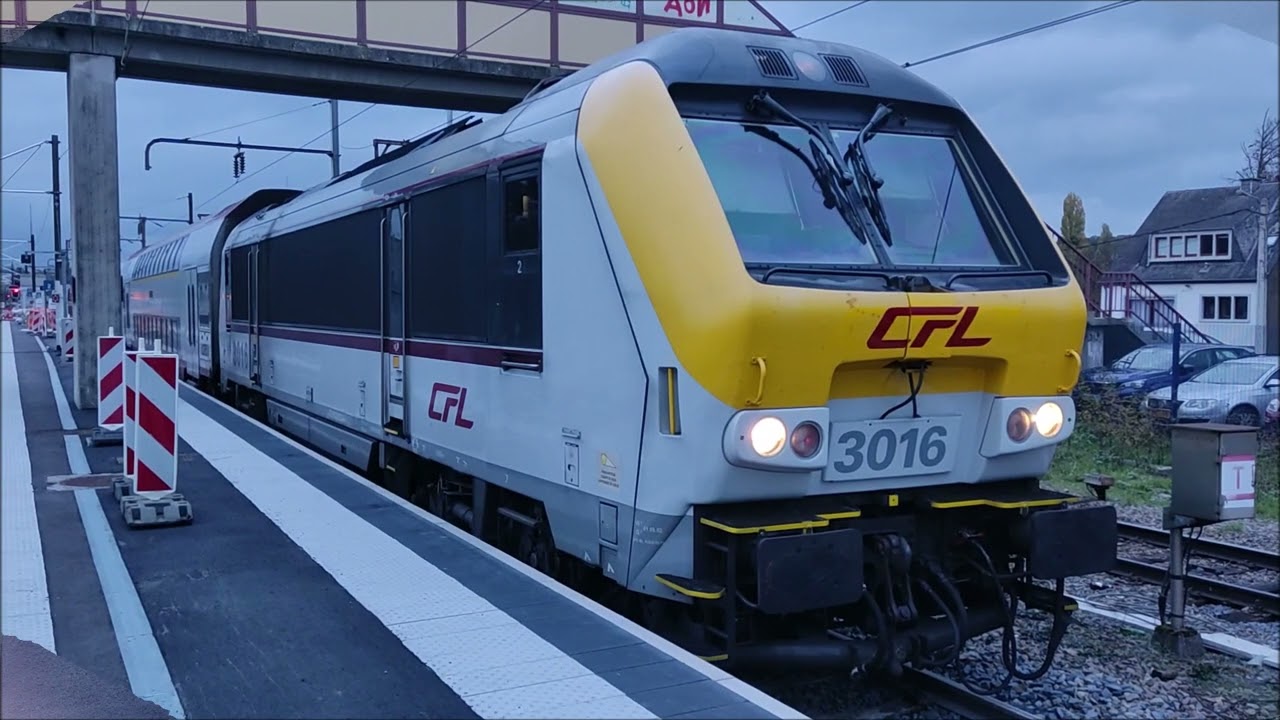 Trains en gare de Dinant, Namur et Athus