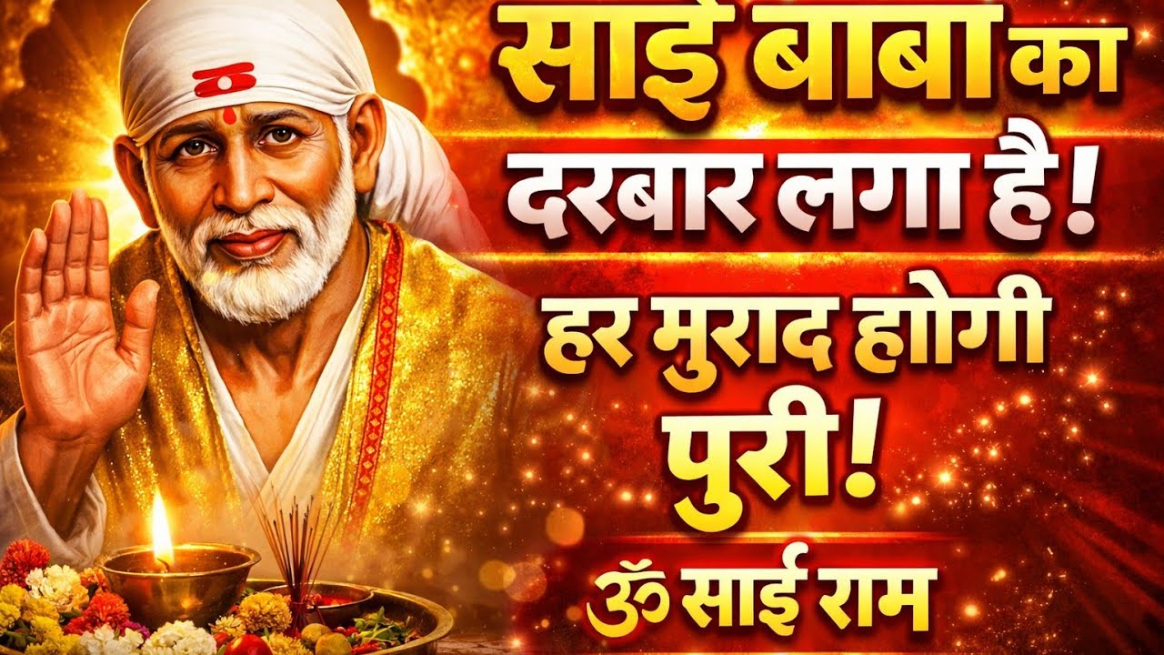 साईं बाबा का दरबार लगा है 🙏 | Sai Baba Bhajan | Shirdi Sai Baba Song | ॐ साईं राम भक्ति गीत
