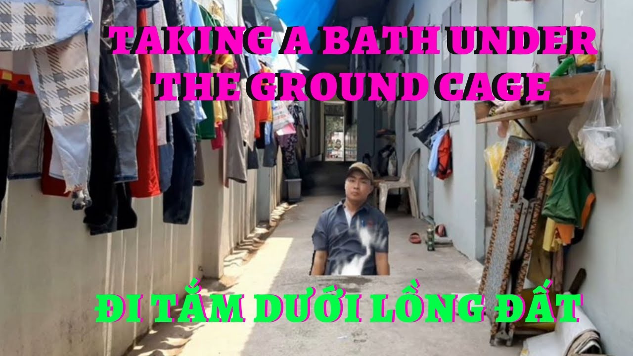 Tắm Dưới Lồng Đất/Taking A Bath Under The Ground Cage #khinguyenvlog ở nh&agrave; học ph&eacute;p độn thổ