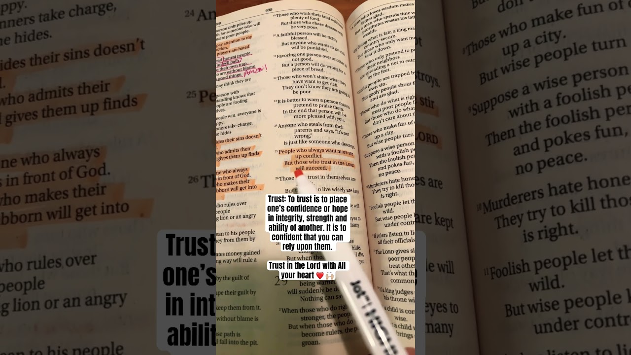 Trust And Have Faith (Proverbs 