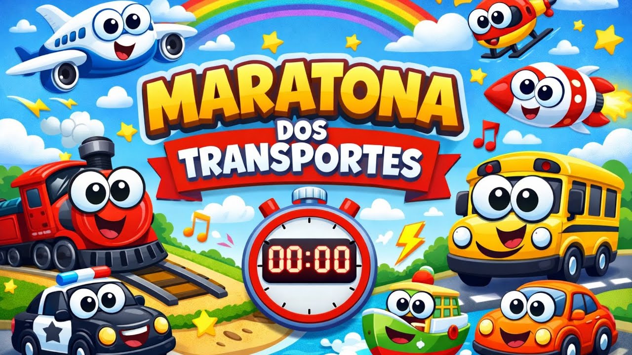 🚍🚤 Aprenda os Meios de Transporte Brincando | Terrestres e Marinhos para Crianças 🧠✨