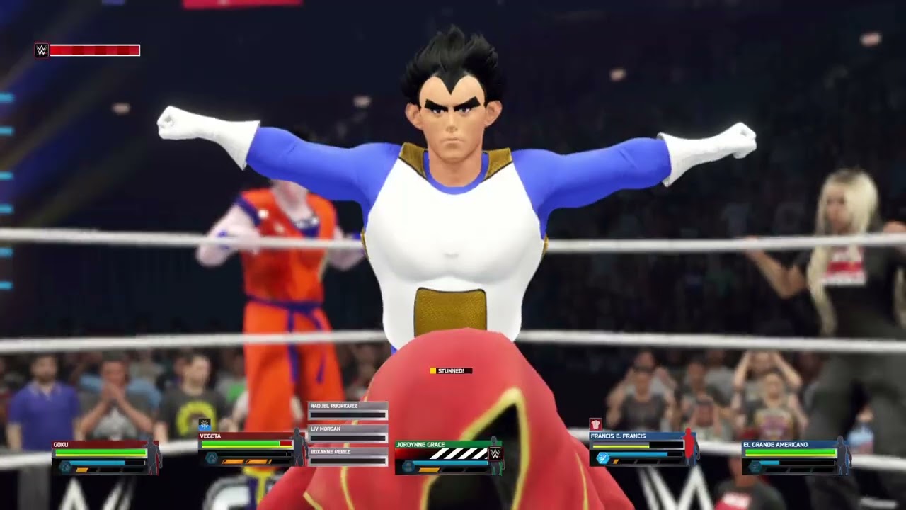WWE 2K25 - WWE Tag Team Championship - The Saiyans vs. Francis E. Francis & El Grande Americano