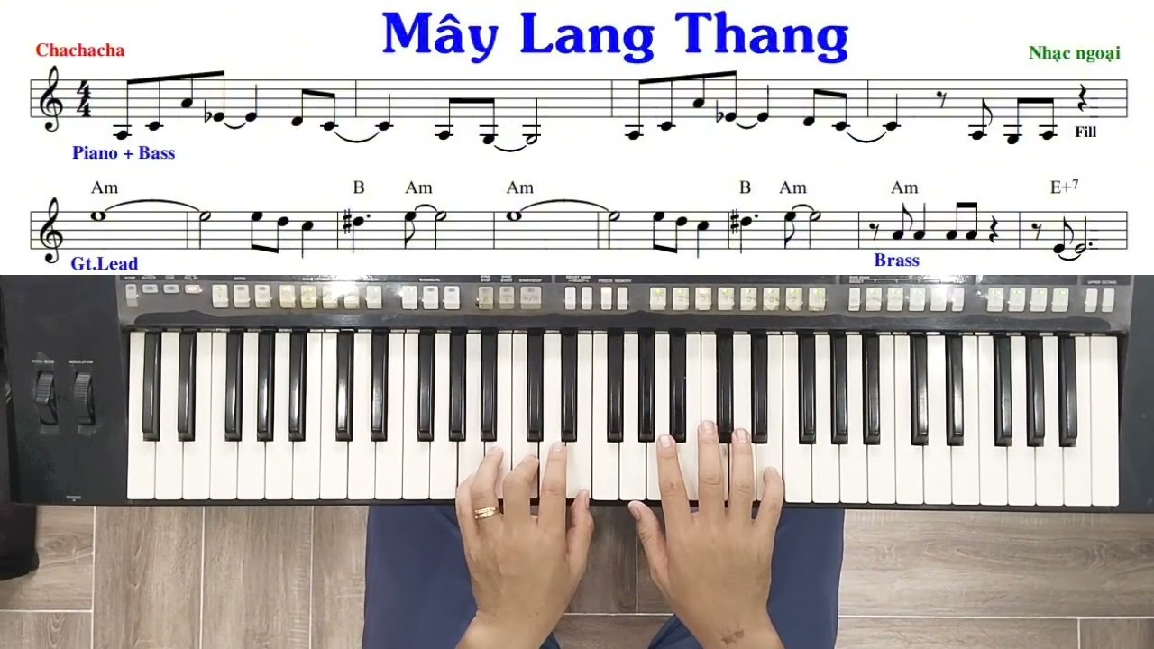 Hướng dẫn độc tấu | Bài: MÂY LANG THANG | Ku Tèo Piano.