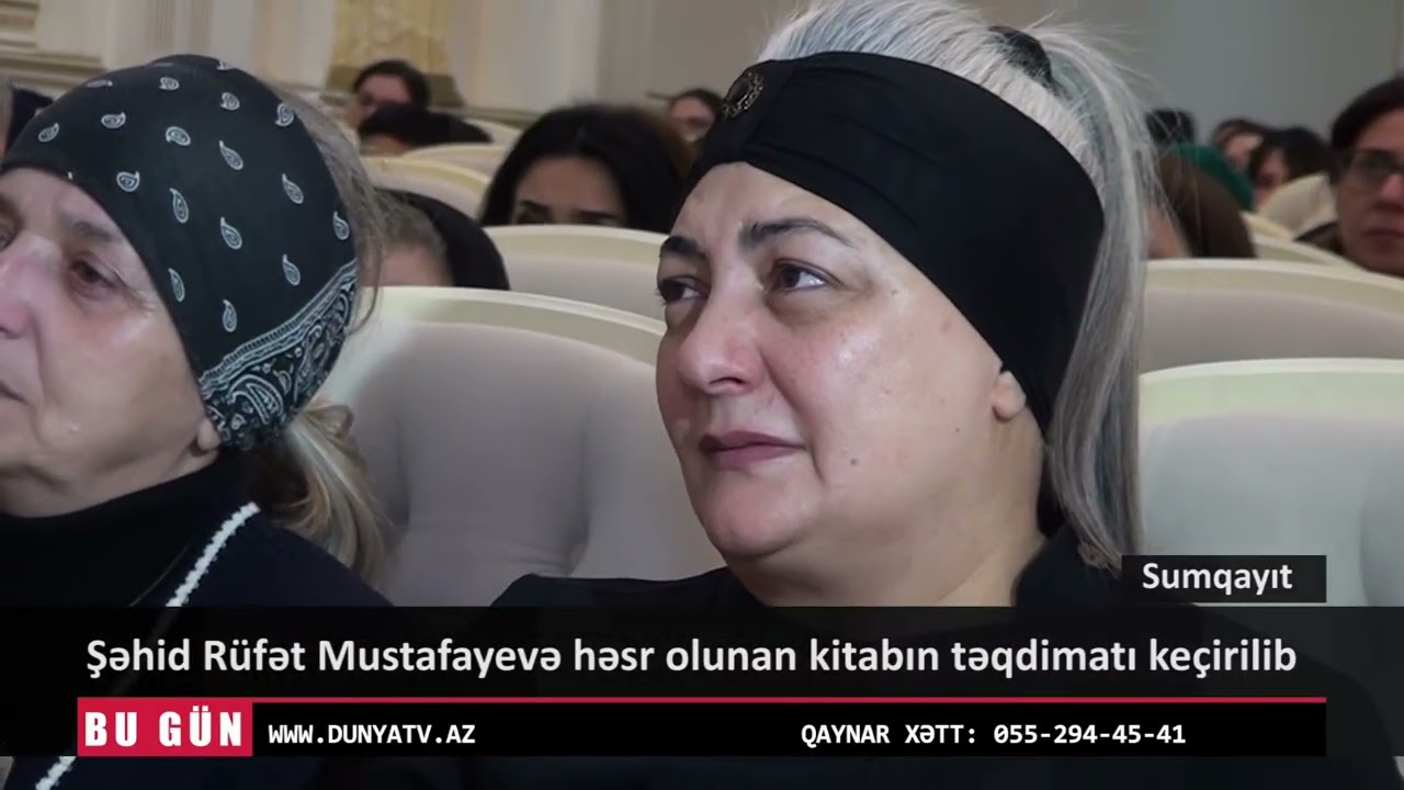 Şəhid Rüfət Mustafayevə həsr olunan kitabın təqdimatı keçirilib