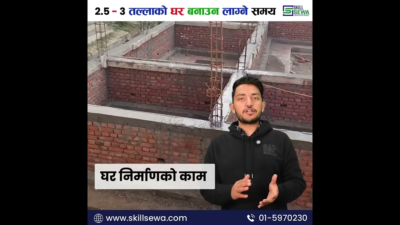 2.5 - 3 talla ko ghar banauna lagne samay