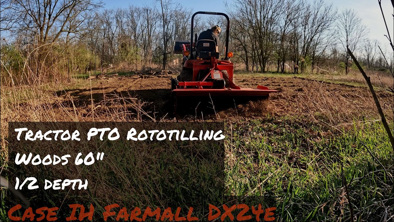 Farm Tilling (update) | Half Depth Rototilling with the Tractor