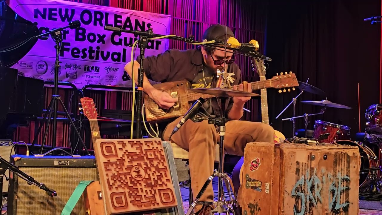 Skribe Performing At The 2026 New Orleans Cigar Box Guitar Festival 