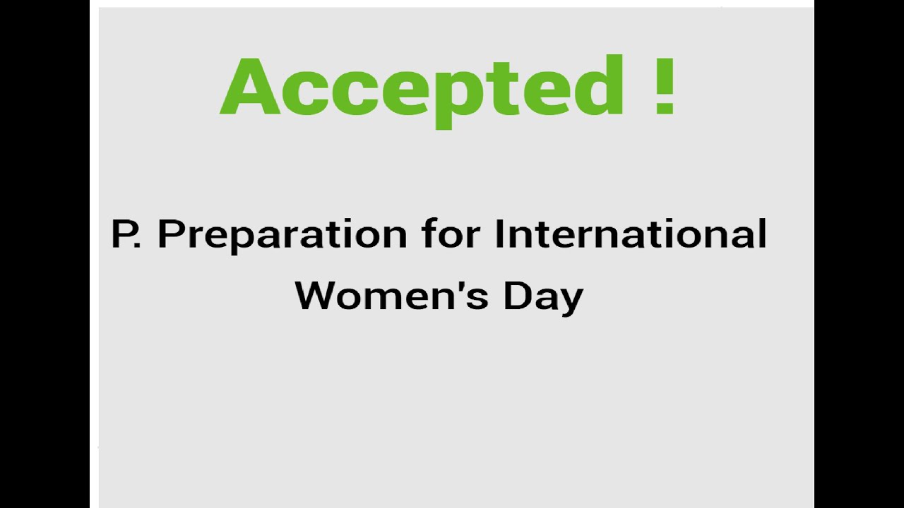 P . Preparation for International Women's Day Code Forces solution phase1