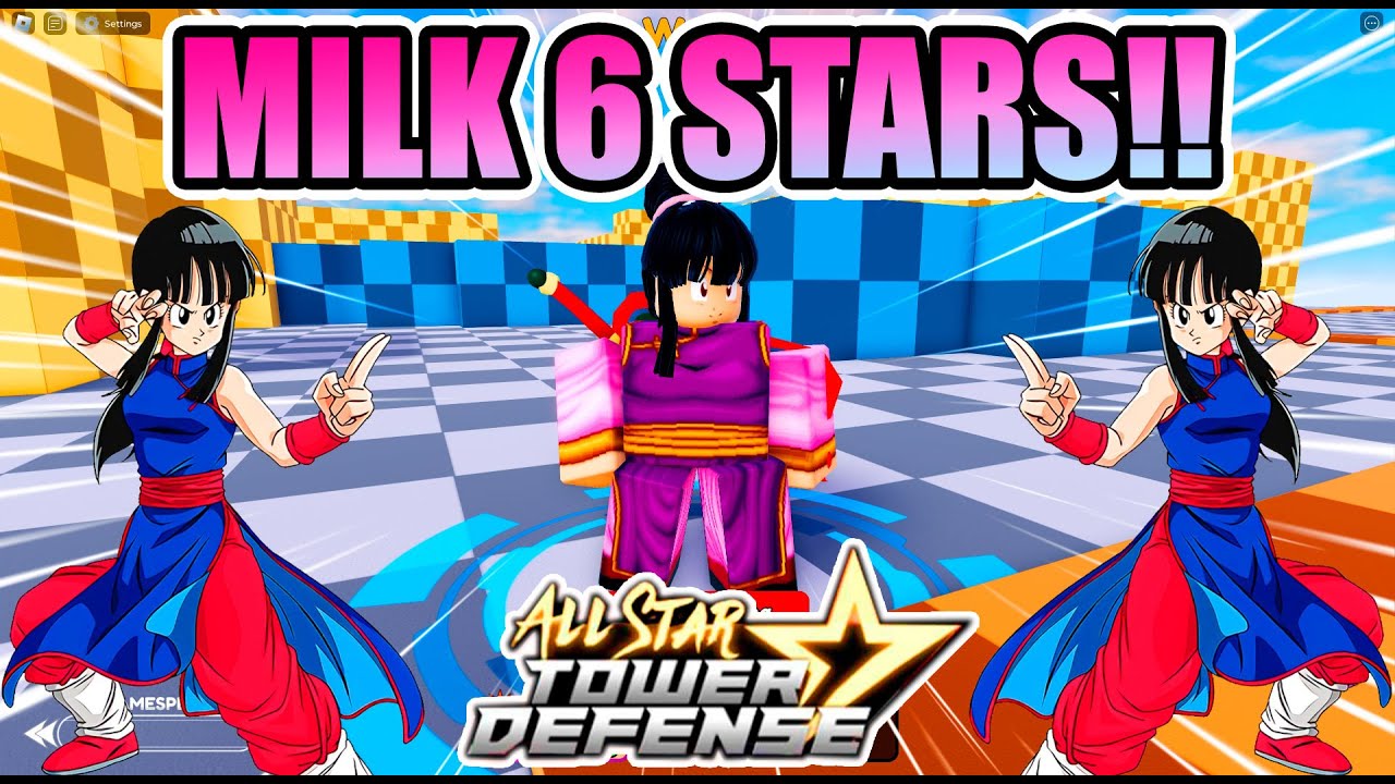 MILK 6 STARS SHOWCASE💕🌟ALL STAR TOWER DEFENSE 🌟#ROBLOX