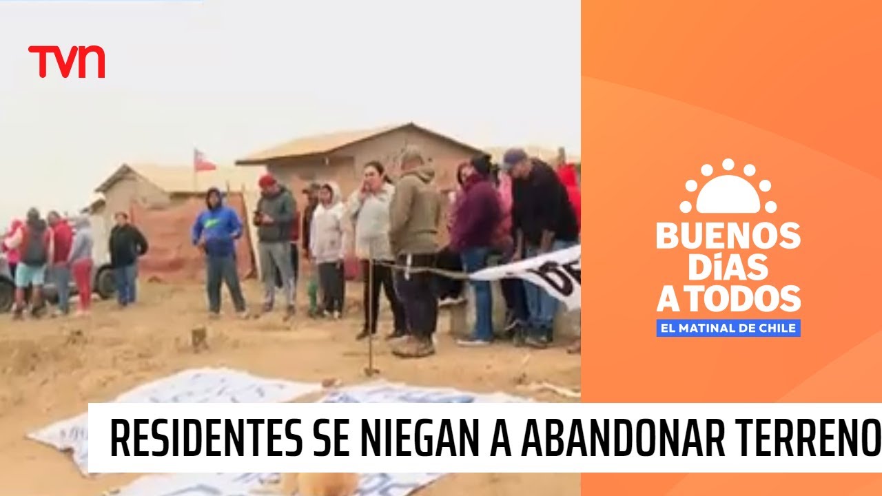 Inminente desalojo: Residentes de la toma de San Antonio se niegan a abandonar el terreno