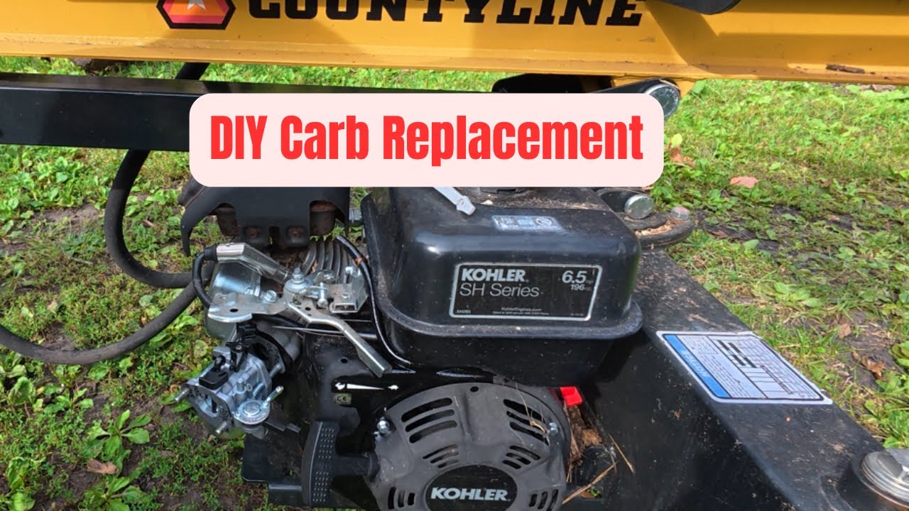 CountyLine Log Splitter Fix! | Replacing the Carburetor on a 6.5HP Kohler Engine