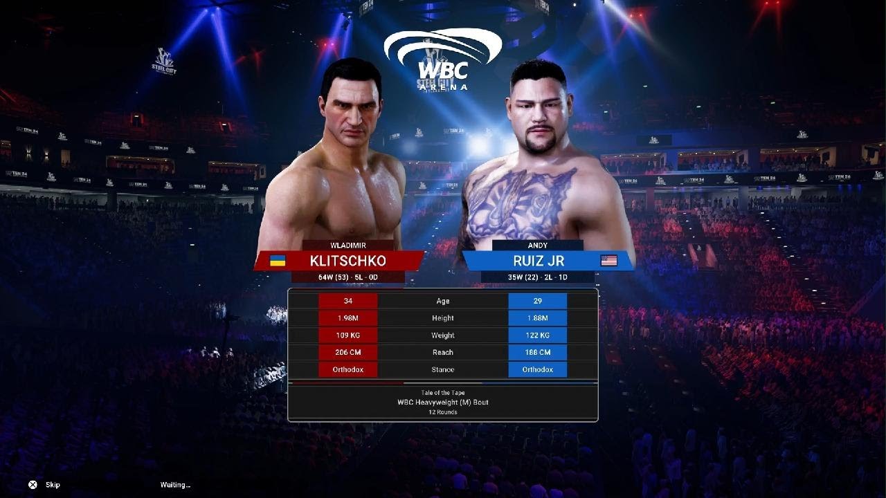 Wladimir Klitschko 🆚 Andy Ruiz Jr ( Simulation on PS5🥊UNDISPUTED )