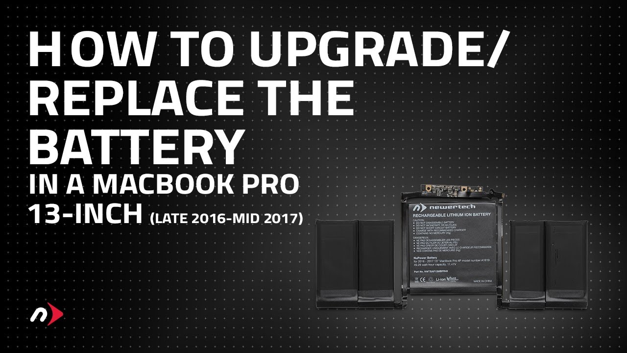 How to Upgrade/Replace the Battery in a MacBook Pro 13-inch (late 2016 - mid 2017 non-Touch Bar)