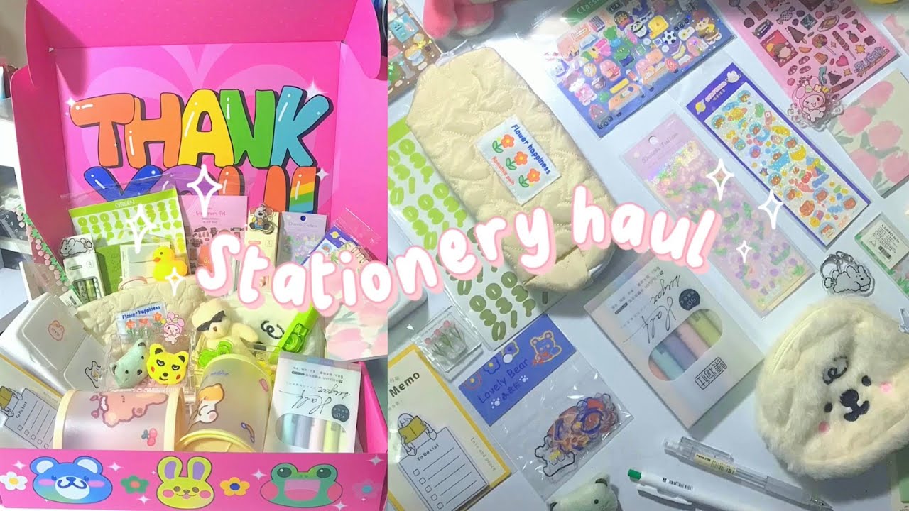 ✨STATIONERY HAUL🛍| Cùng mình unbox một món quà siêu khủngg !!🎉ft. Stationery Pal || chaow🌷