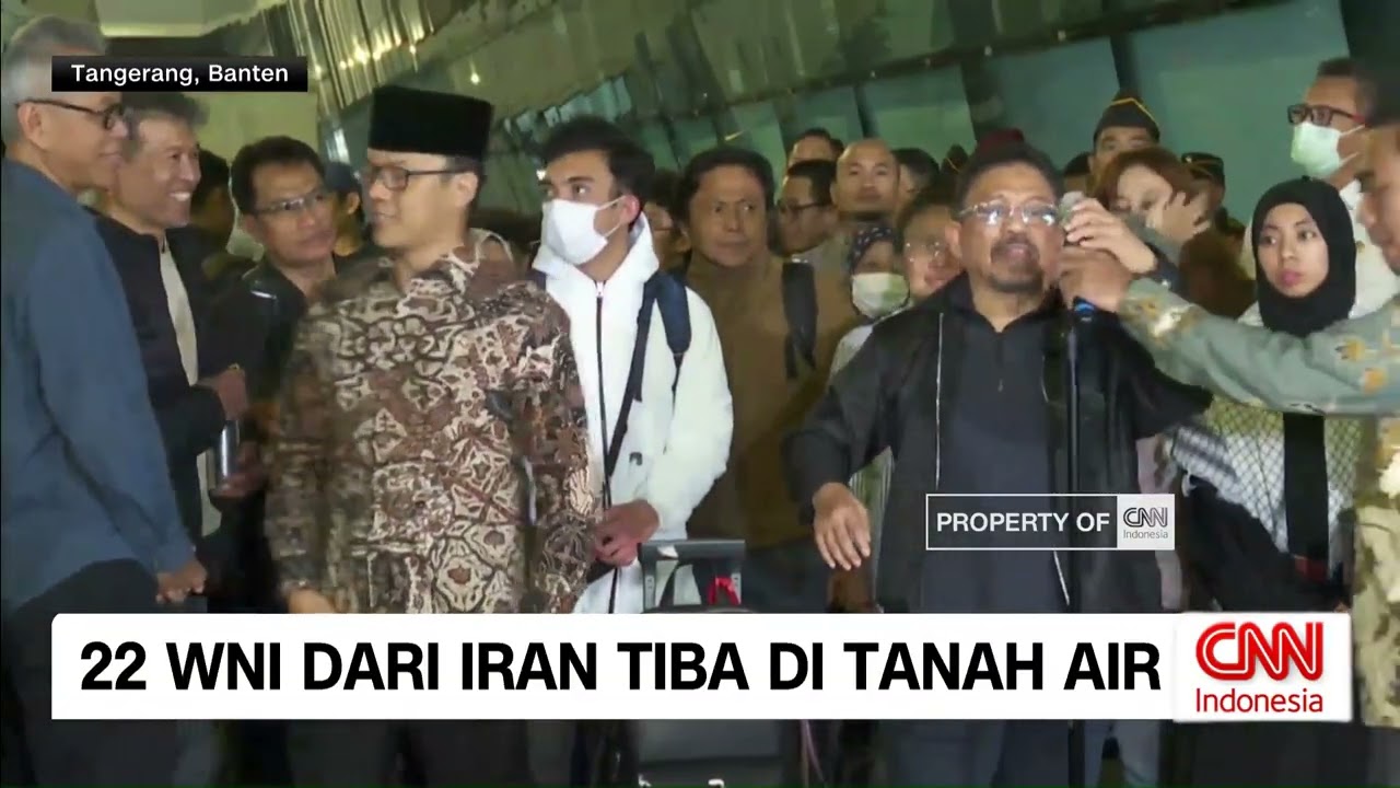 22 WNI dari Iran Tiba di Tanah Air