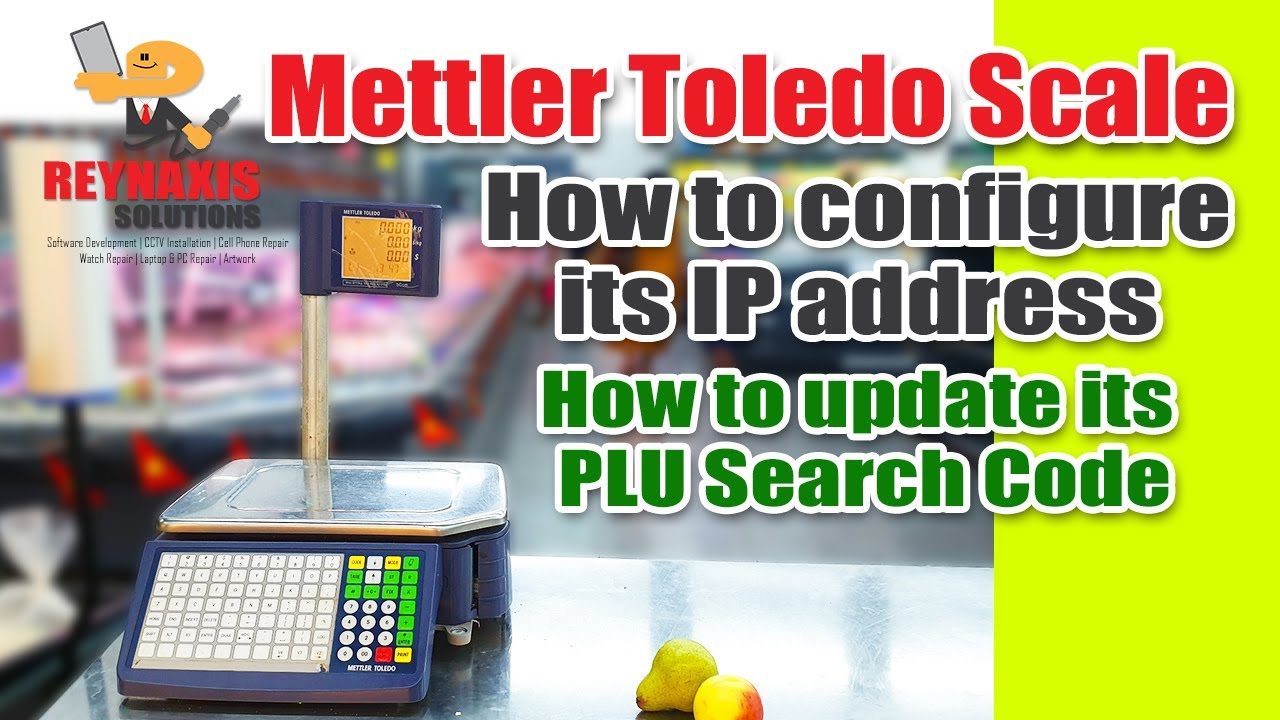 Mettler Toledo Scale: How to Change   its IP Address and Update its PLU Code Search #supermarket