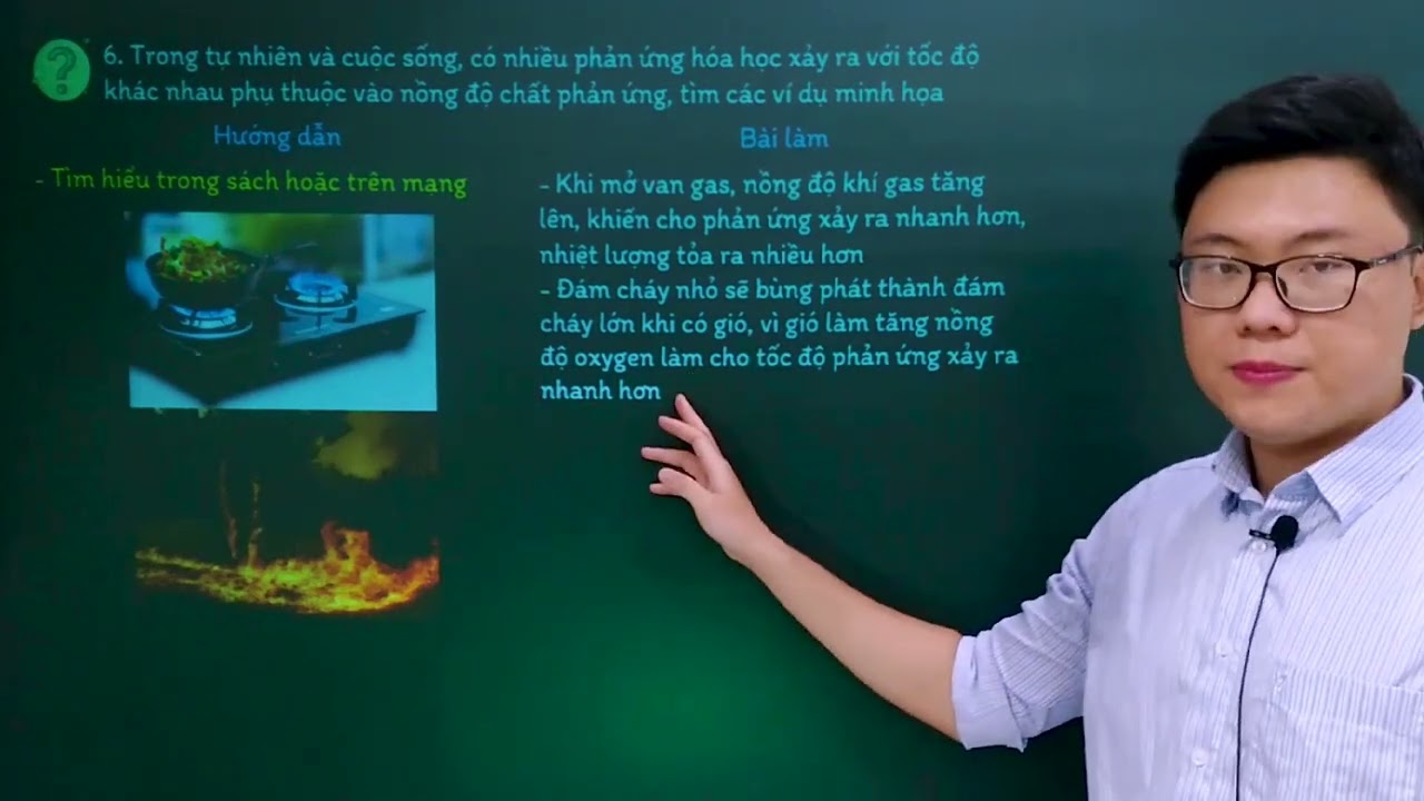 Hóa học lớp 10 - Bài 15: Phương trình tốc độ phản ứng và hằng số tốc độ phản ứng -Chân trời sáng tạo