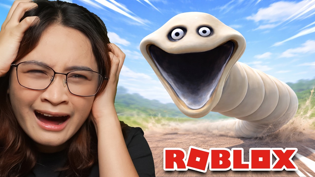 HINABOL AKO NG HIGANTE NA UOD SA ROBLOX | Scary Worm Tower Go Up