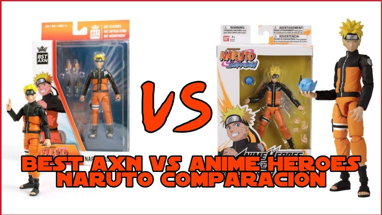 Naruto Best AXN vs Anime Heroes Comparativa