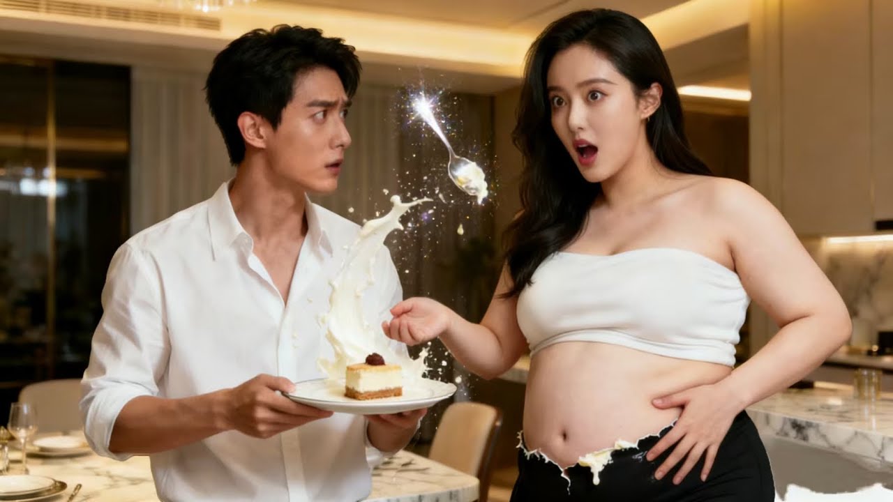 顶流超模吃下霸总亲手做的饭，下一刻竟意外变成胖女孩！