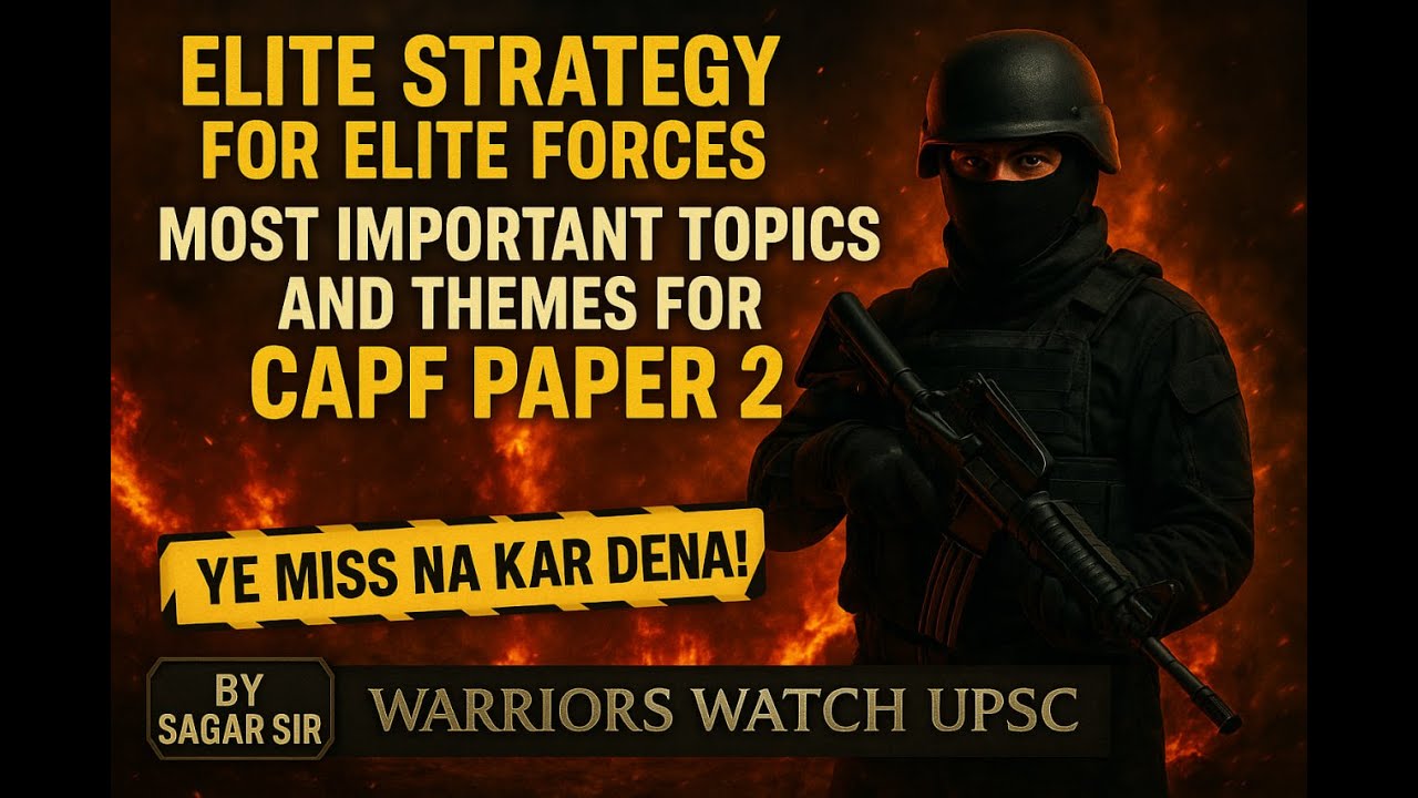 “CAPF 2025: Important Topics for Essay, Report & Argument | Must Watch Before Exam”