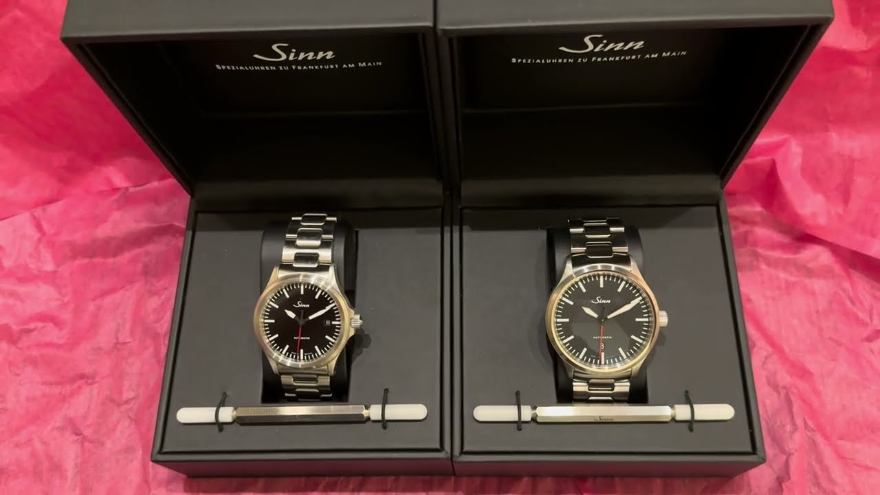 Sinn 556 I RS and Sinn 836, Side-by-side in their boxes